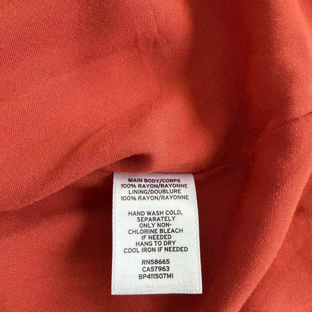 bp Rust Red Button-Front Mini Dress - Picture 4 of 4